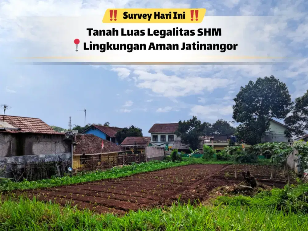 Jarang Ada! Tanah 700 m² Lebar 20 m Siap Bangun