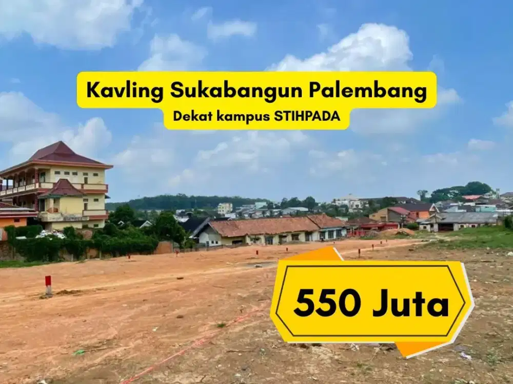 Kavling Sukabangun Palembang 3 menit ke RS Siti Fatimah