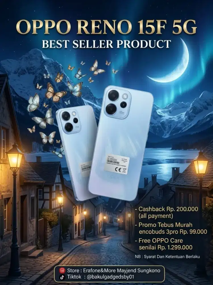 PROMO OPPO RENO 15F 5g cashback bank