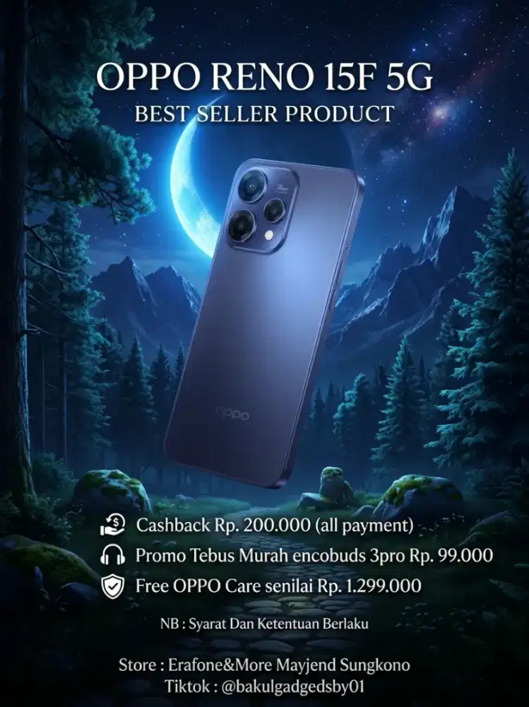 PROMO OPPO RENO 15F 5G POTONGAN HARGA