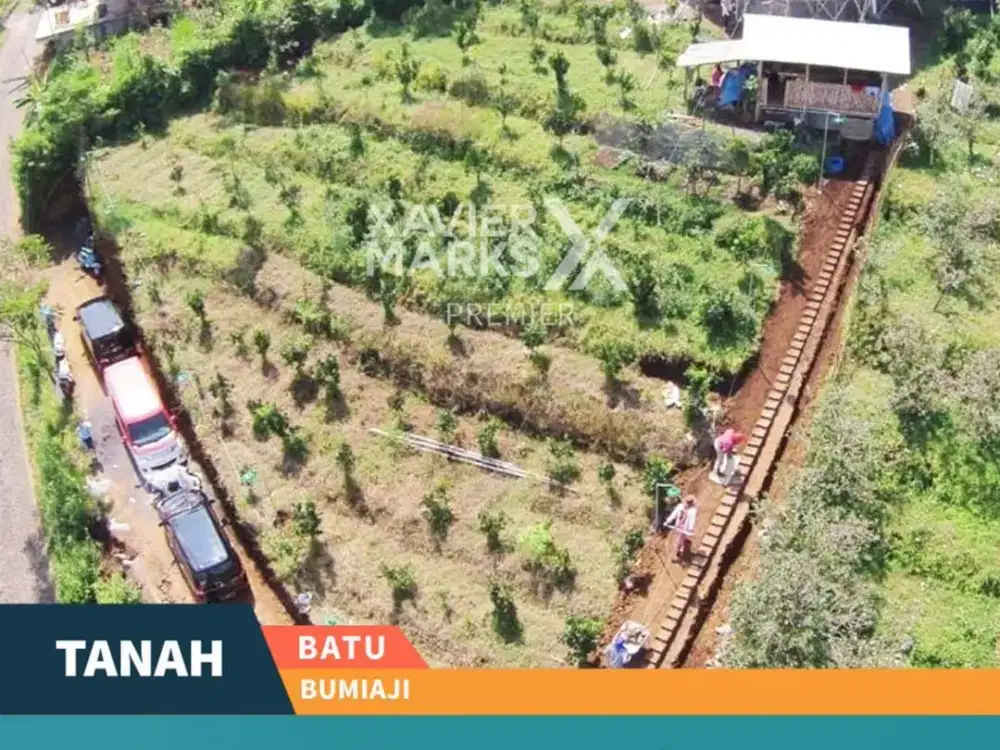 Dijual Tanah Lingkungan Bagus di Bumiaji Batu Bonus Villa