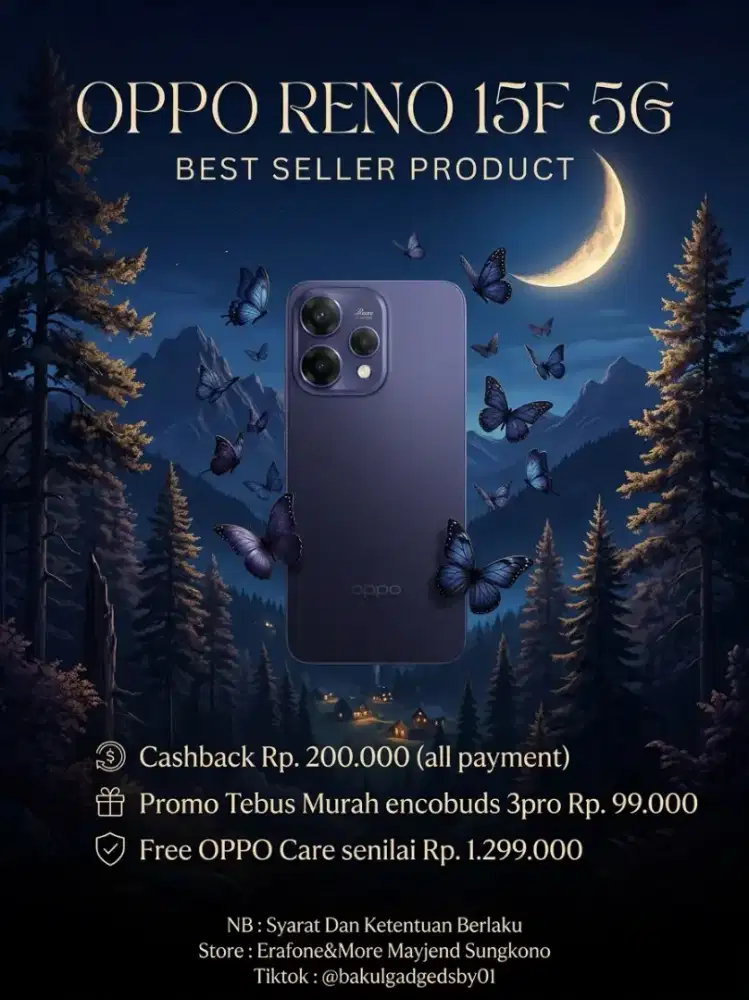 PROMO OPPO RENO 15F CASHBACK