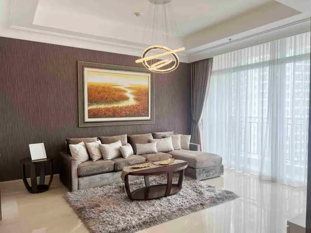 DISEWAKAN APARTEMEN PAKUBUWONO VIEW 2 KAMAR SIAP HUNI
