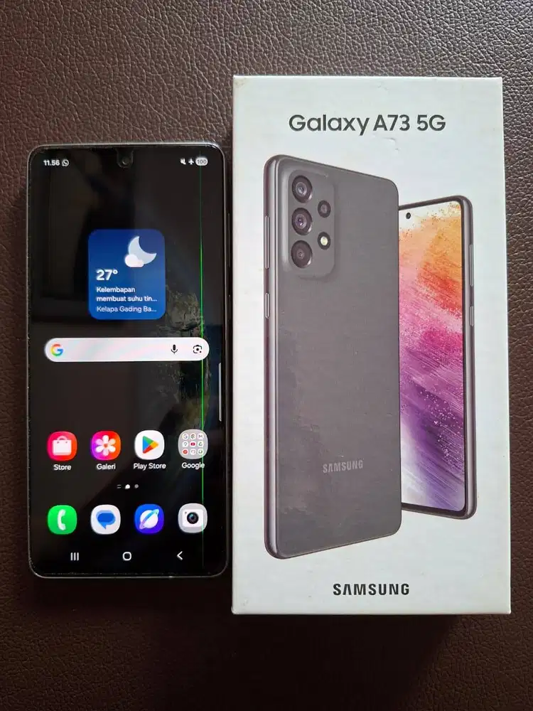 Jual Samsung A73 5G - Warna Awesome Gray (1 Green Line)