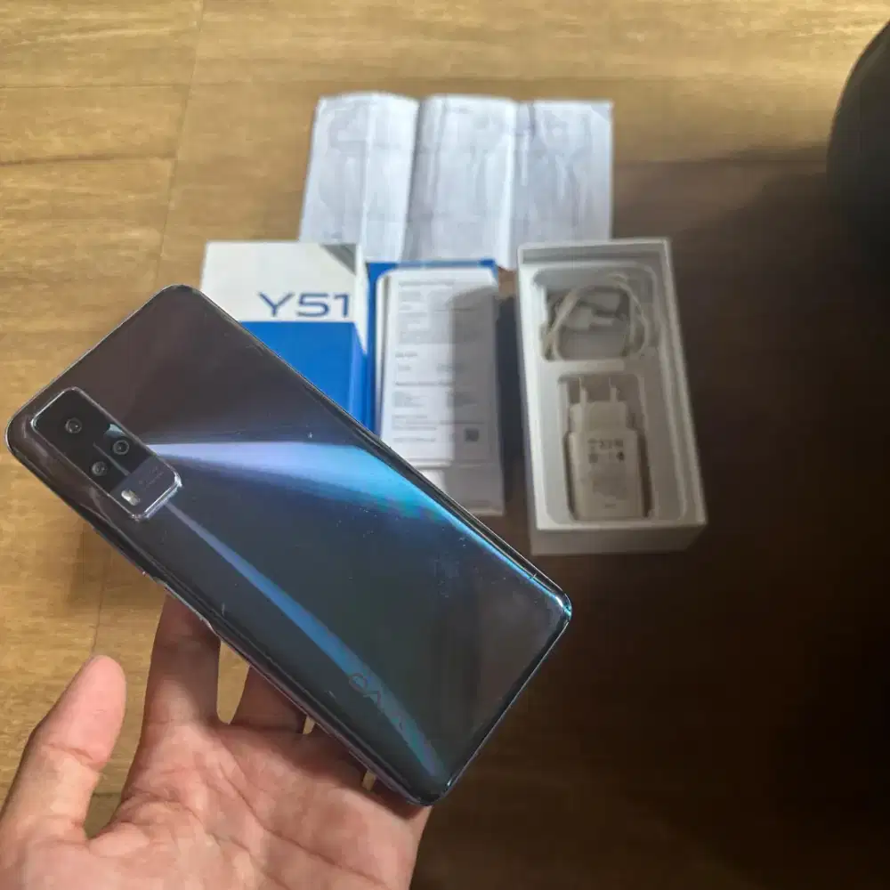 Vivo y51 8/128gb lengkap