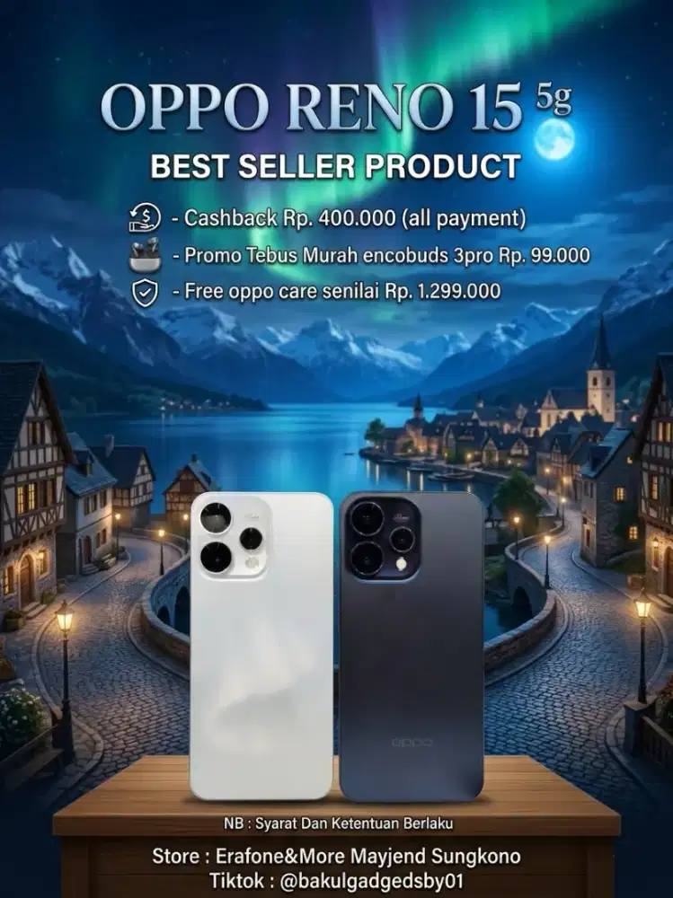 PROMO BANYAK CASHBACK OPPO RENO 15 5G