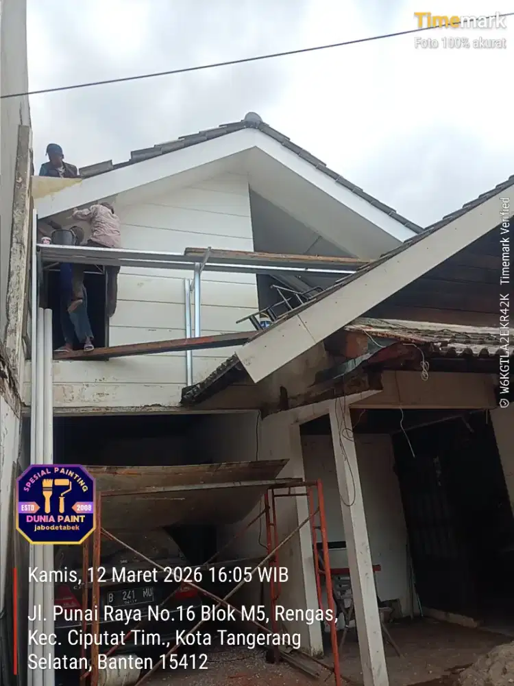 Tukang cat, plafon, canopy, atap bocor, finishing & sipil