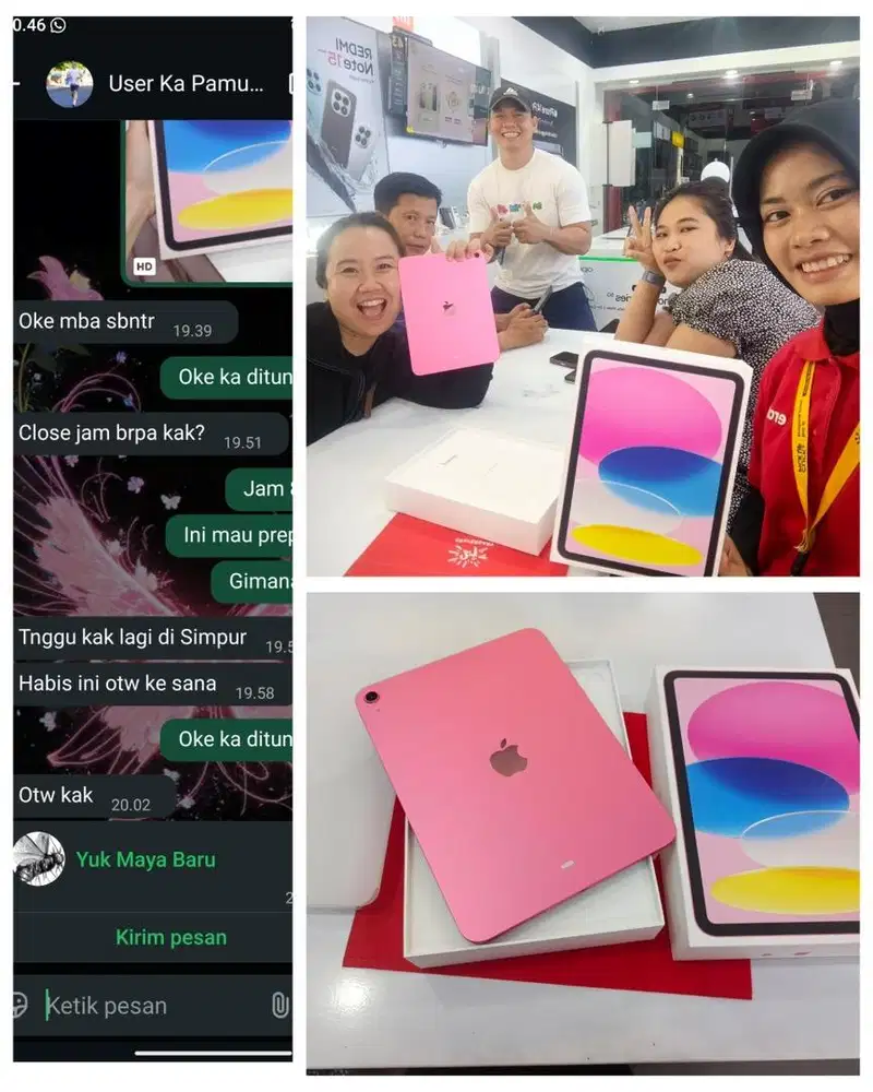 ipad 11 (A16) wifi 128gb garansi resmi ibox pa/a