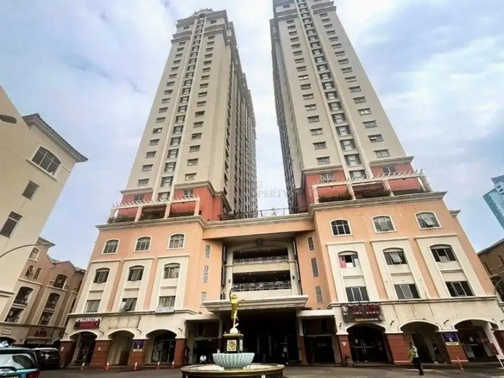 Dekat LTC Harco Glodok, Gajah Mada Plaza & Stasiun Kota, Jual 1BR Mediterania Gajah Mada Unfurnished, Fasilitas Kolam Renang, Gym, Restoran Coffeshopo