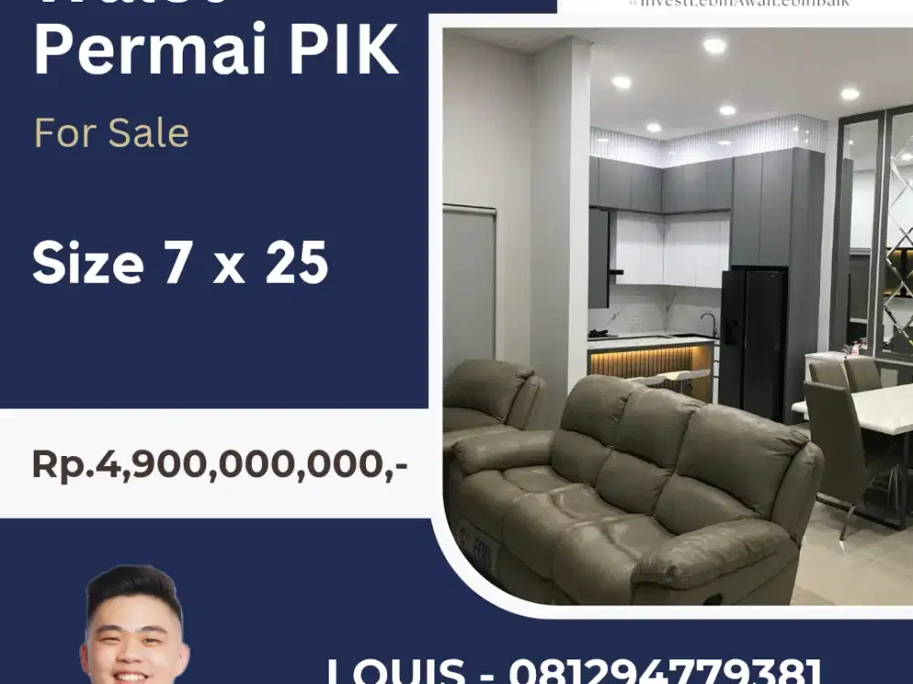 JUAL MURAH RUMAH WALET PERMAI PIK1