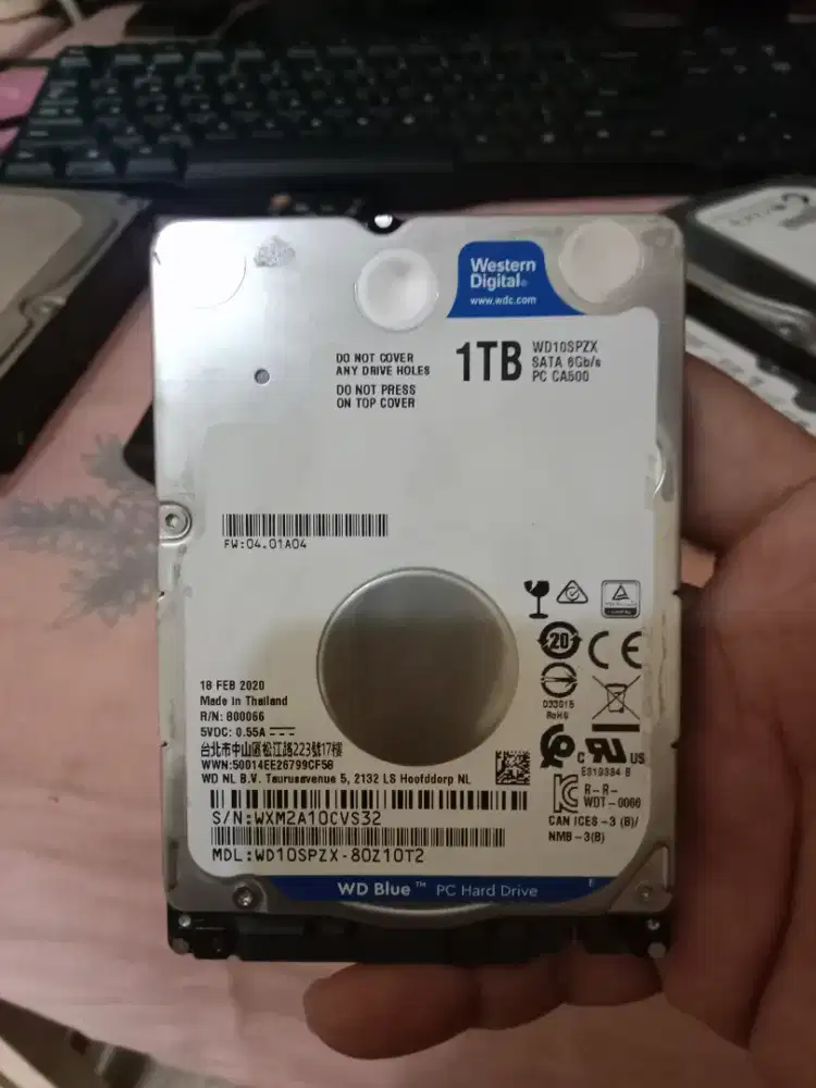 Hdd 1Tb 2.5 WD 100%