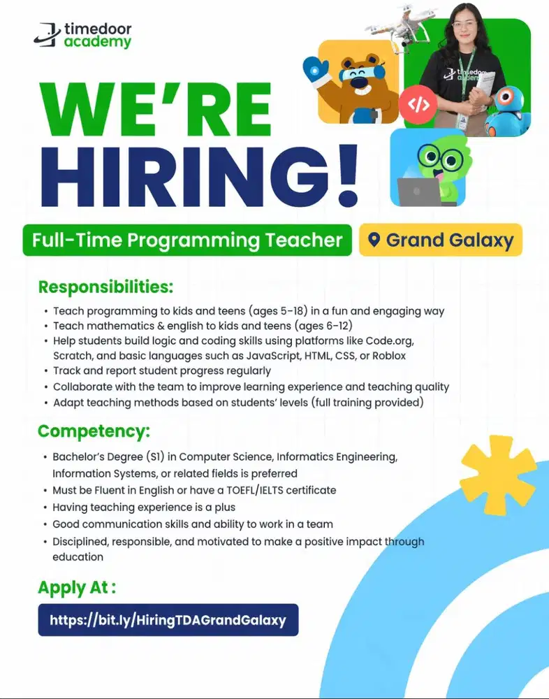 Full-Time / Part-Time Programming Teacher