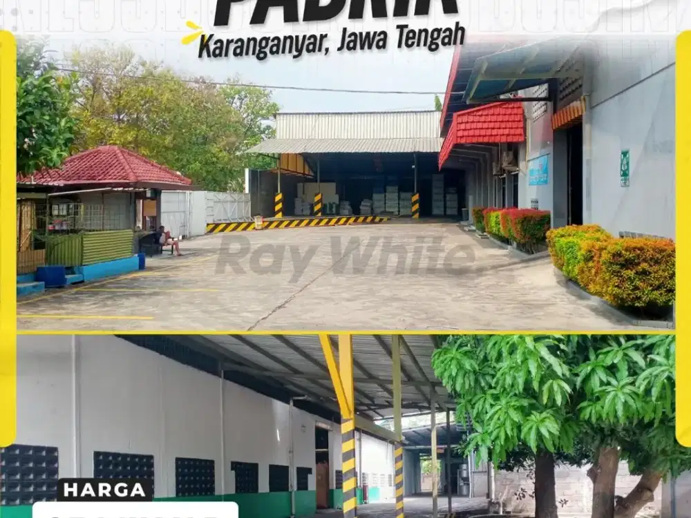 Dijual Pabrik Strategis di Karanganyar, 1Km dari Exit Tol