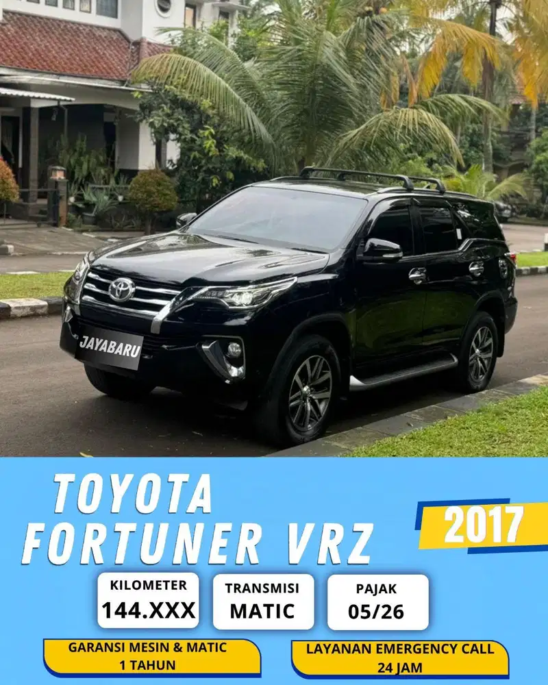 TOYOTA FORTUNER VRZ 2017 AT MATIC GENAP