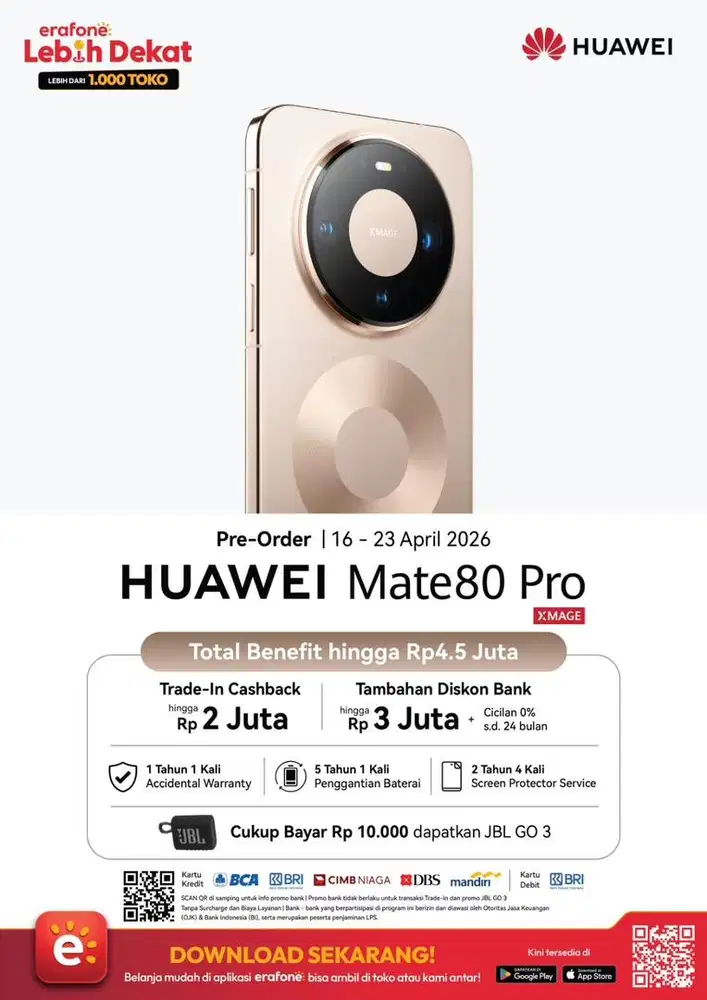 Huawei mate 80 Pro huawei terbaru cicilan hanya syarat ktp sajaaa