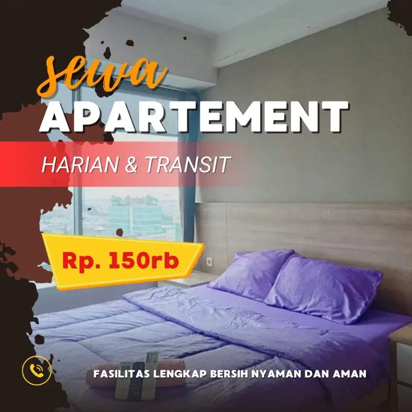 SEWA APARTEMEN BEKASI PATRALAND URBANO HARIAN/TRANSIT TERMURAH
