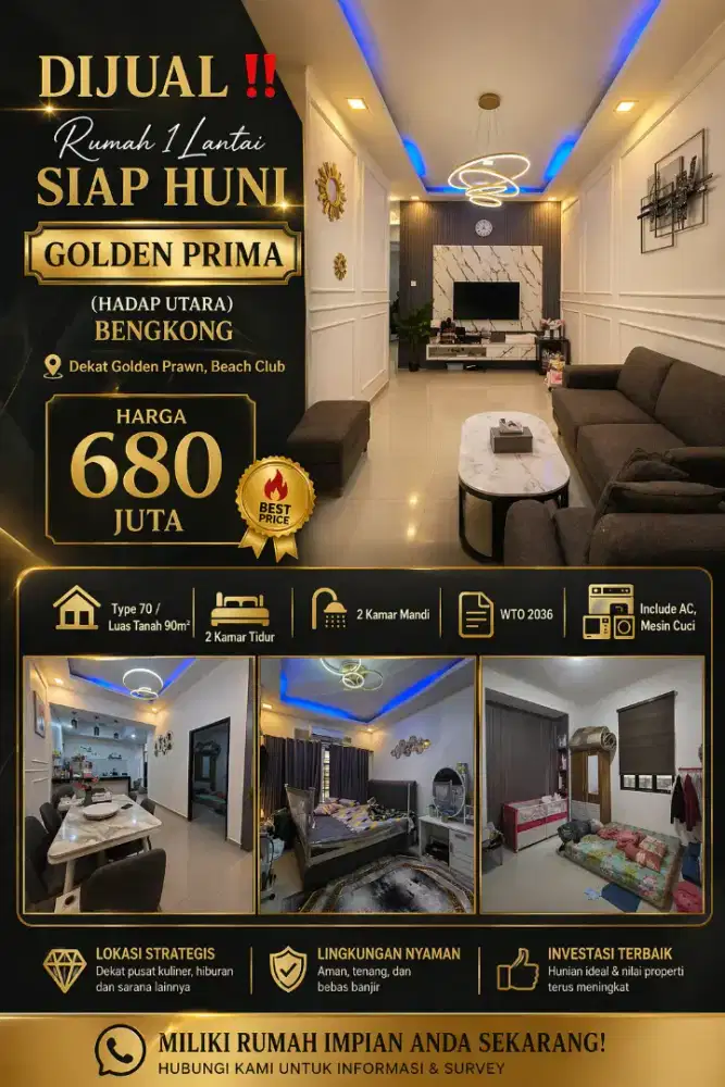 Golden prima siap huni golden prawn