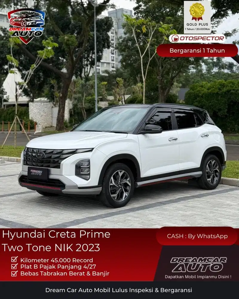 [ KM 45rb ] Hyundai Creta Prime Two Tone IVT 2023 non style trend