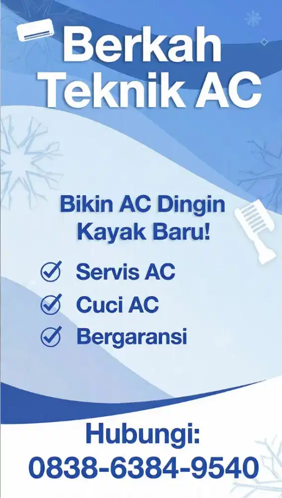 jasa servis/cuci ac