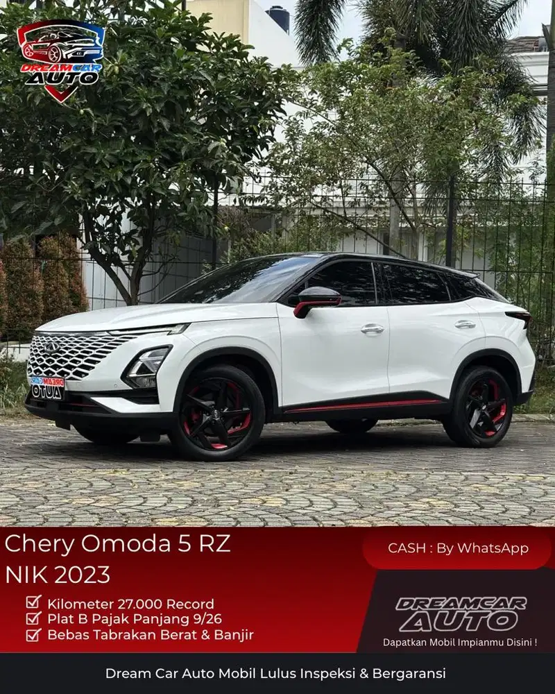 [ KM 27rb ] Chery Omoda 5 RZ Lux 2023 Putih