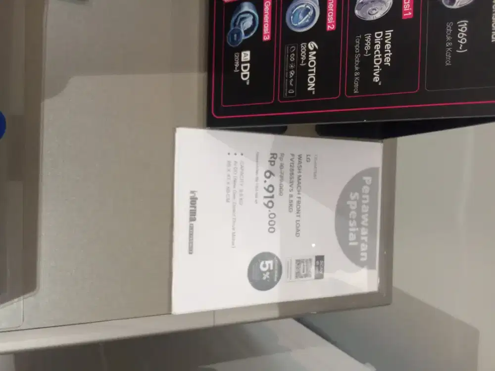 Mesin Cuci LG (Bisa Cicilan)