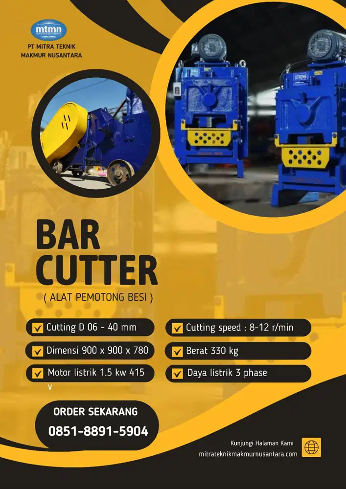 SEWA BAR CUTTER SUMATRA BARAT – MURAH & UNIT READY | BISA KIRIM CEPAT