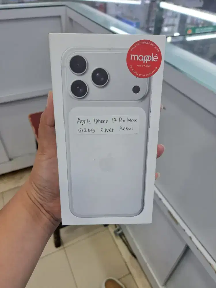 IPhone 17 Pro Max 512GB Silver New Garansi Resmi Ready Bosku
