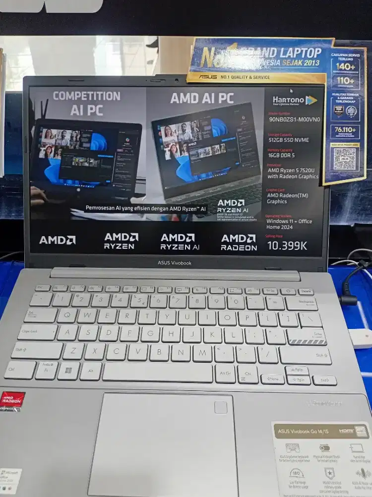 Laptop Asus AMD Ryzen 5 Bisa Cicilan Pake Home Credit Mulai 15rb/hari