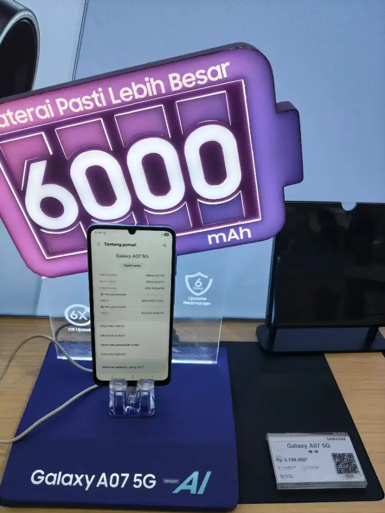Samsung A07 5G 128GB, Cicilan 0% Tanpa DP