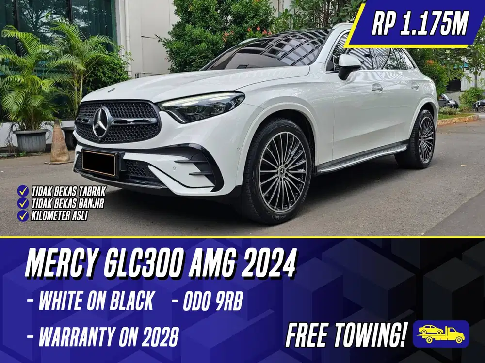 Mercedes Benz GLC300 AMG 2024 White on Black Putih Mercy GLC 300