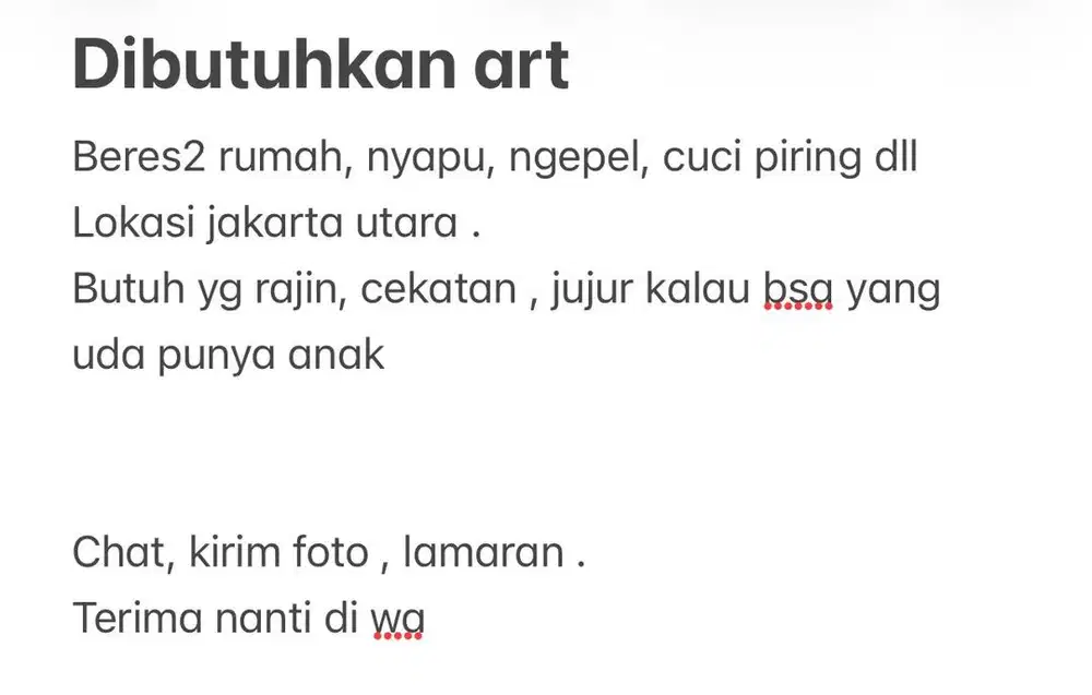 Butuhkan art berpengelamanan