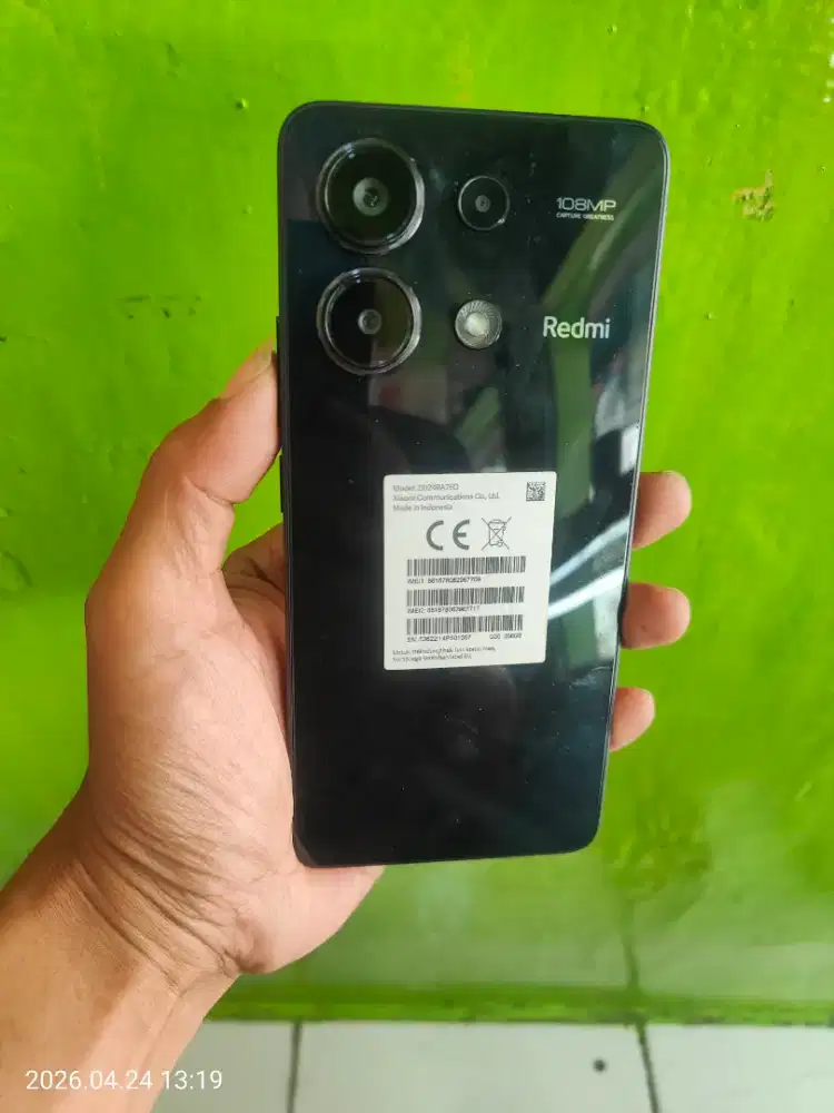 Redmi note 13 ram 8/256 hp only no minus