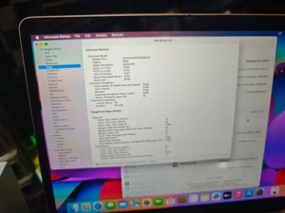 Macbook Air 2020 iBox Mulus Normal Siap Pakai