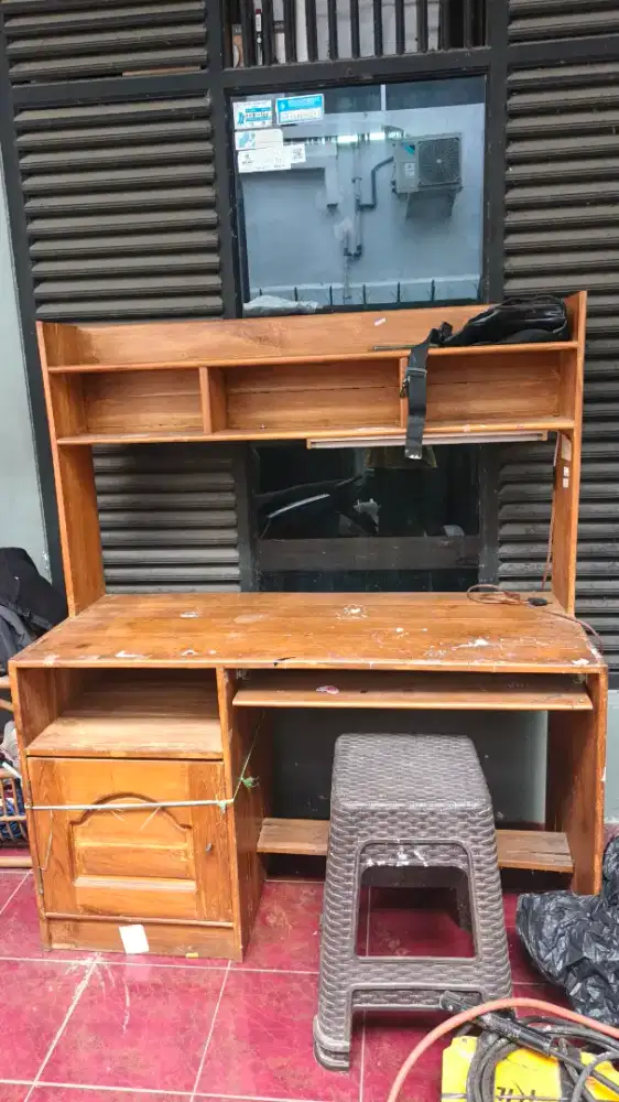 Meja Komputer,meja belajar KAYU JATI
