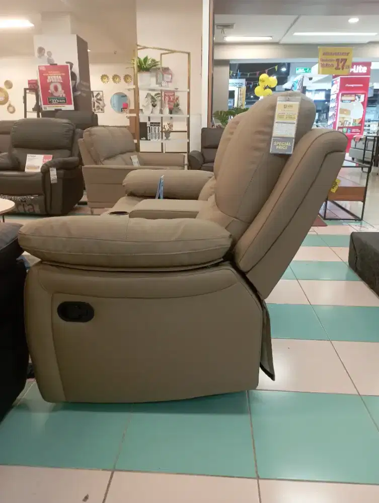 LIVANA SOFA 2 SEAT Artificial Leather Cicilan Tanpa DP