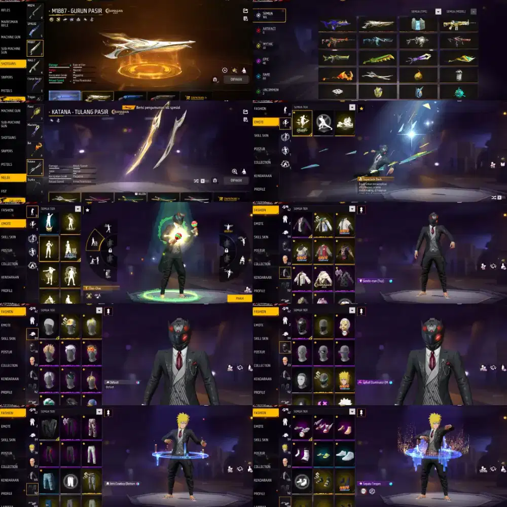 Jual akun FF murah meriah lansung pm aj