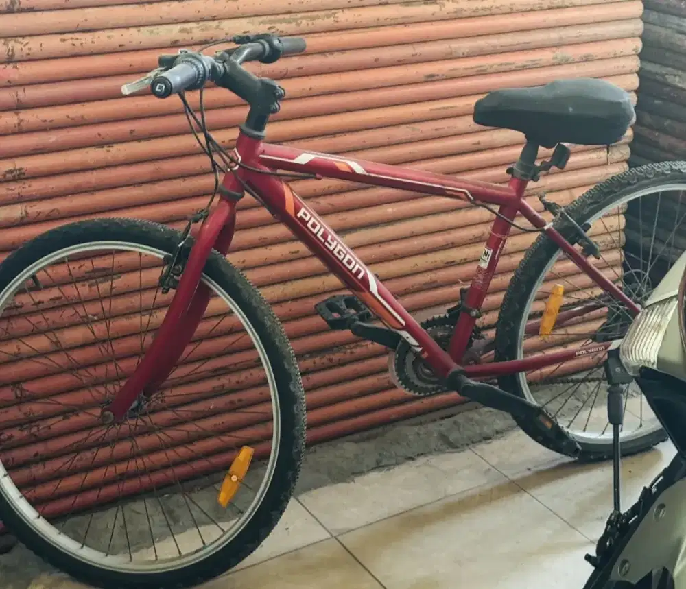 Sepeda Polygon red
