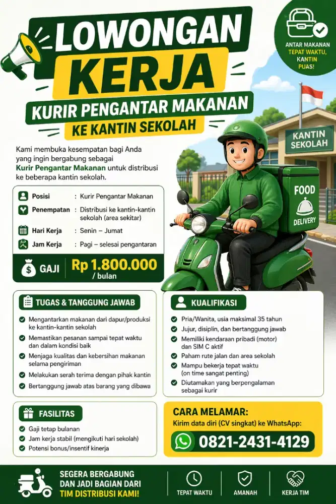 Kurir pengiriman makanan