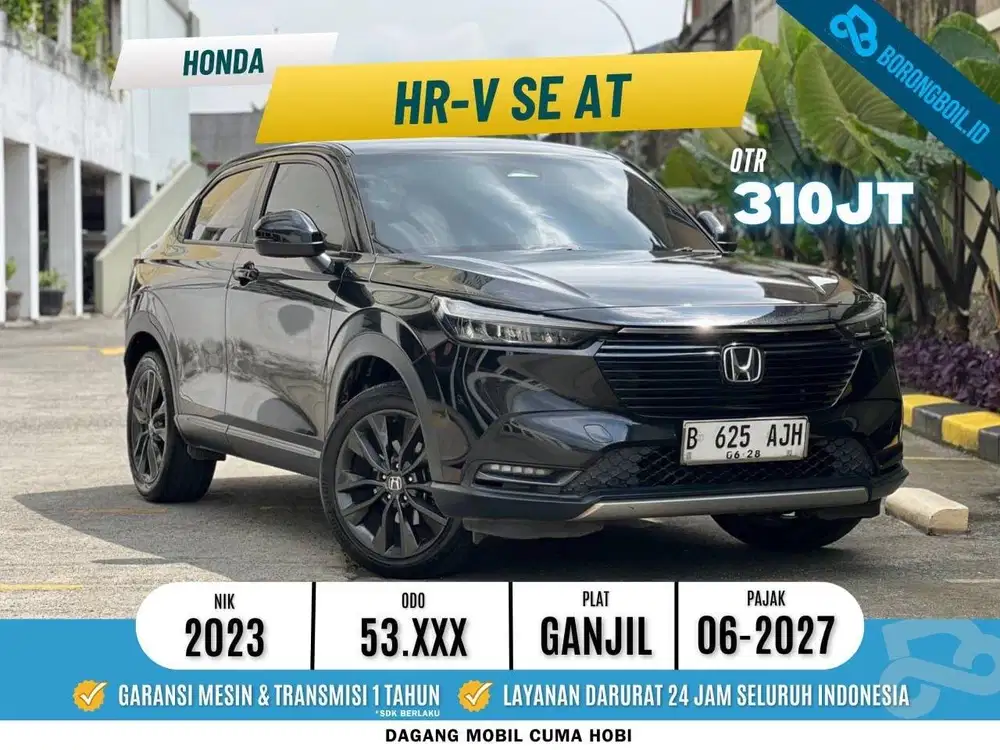 HONDA HRV 1.5 SE CVT 2023 HITAM LIKE NEW LOW KM SIAP PAKAI ISTIMEWA