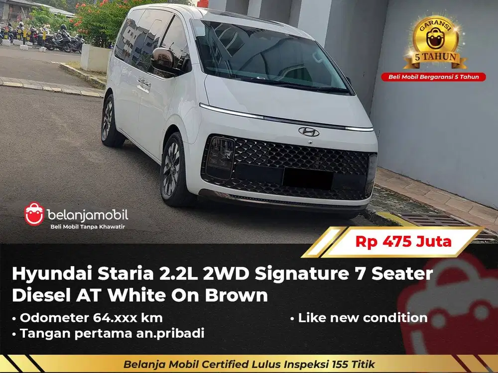 [ GARANSI 5TH ] Hyundai Staria 2.2 Signature 7 Seater Diesel 2022/2023