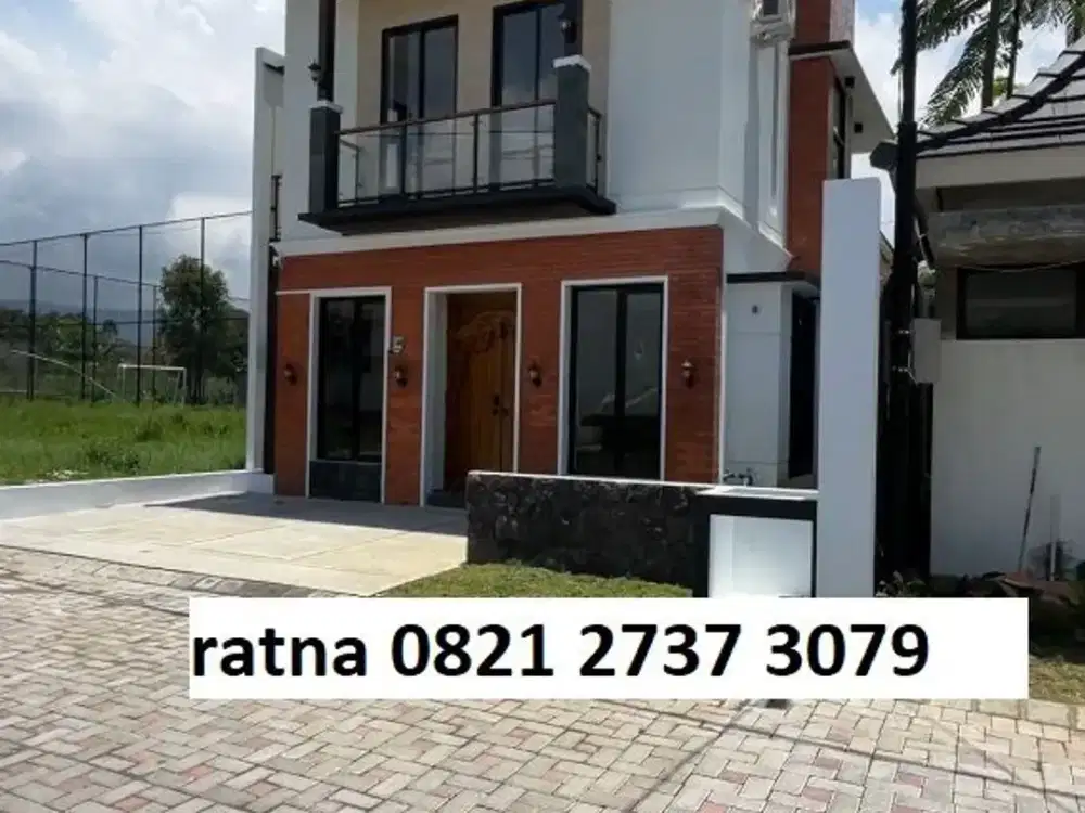 villa 2,5 lantai plus kolam renang dekat wisata alun alun kota batu