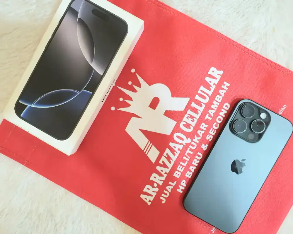 IPHONE 16 PRO 128 GB RESMI IBOX
GARANSI SAMPAI 02 Agustus 2026