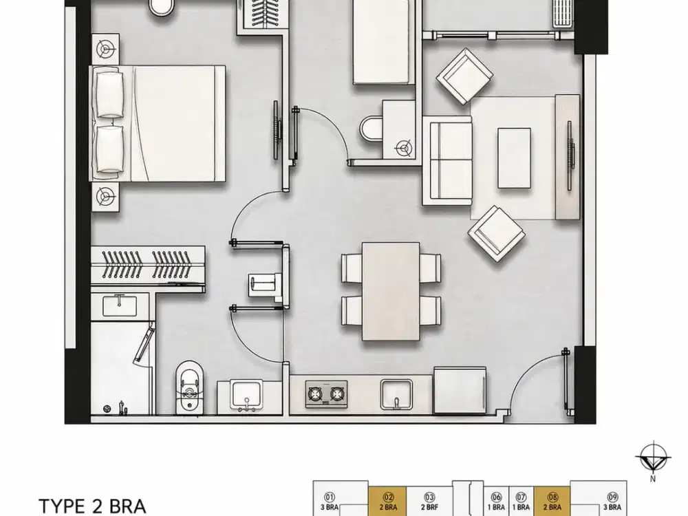 Apartemen La Riz Mansion