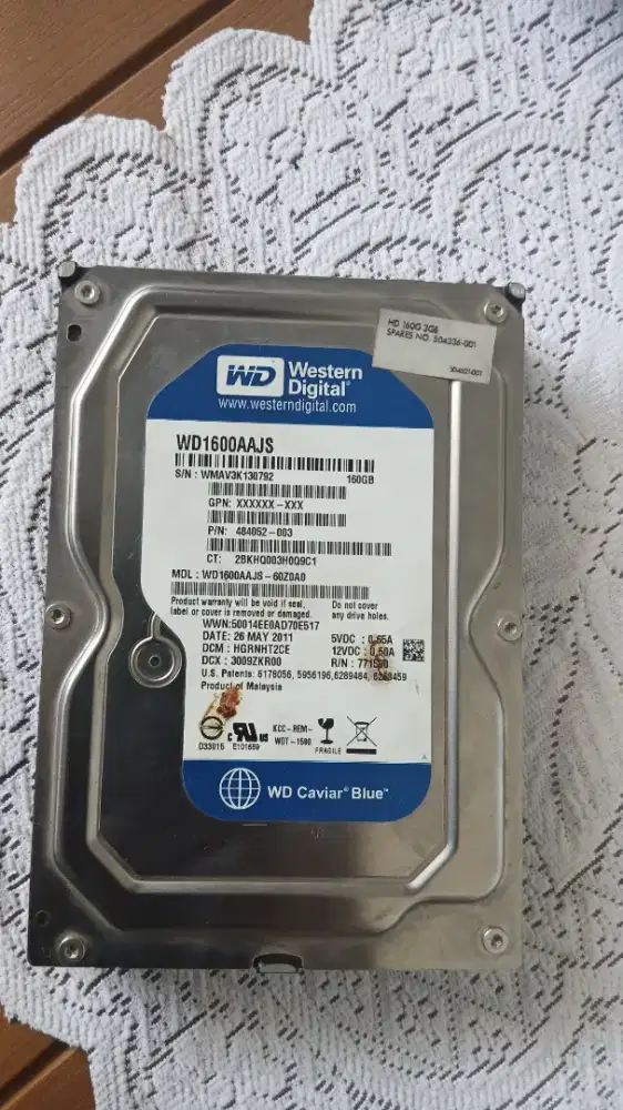 Hardisk WDC 160 Gb
