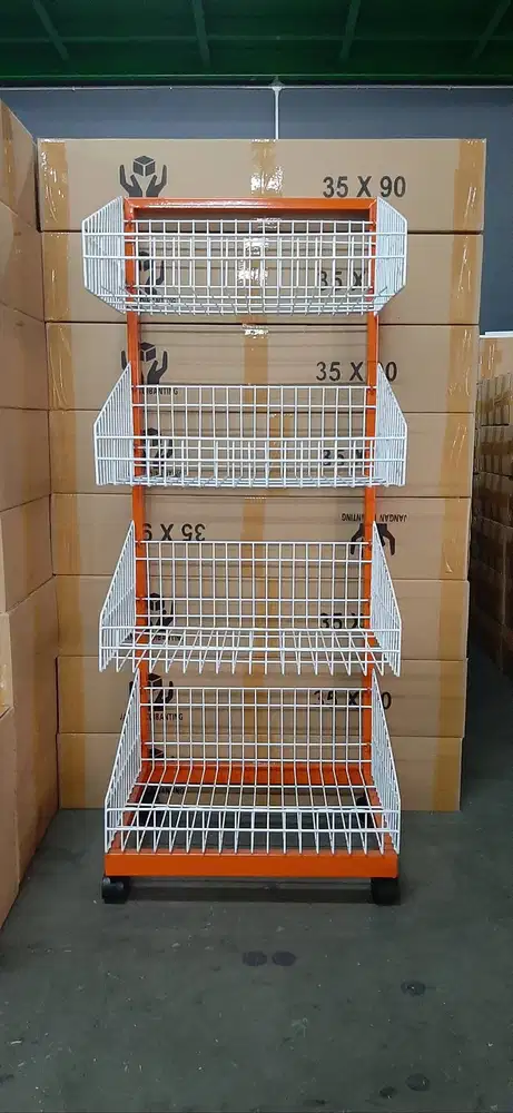 RAK VANESSA / KERANJANG SNACK HARGA TERJANGKAU LENGKAP KAKI RODA