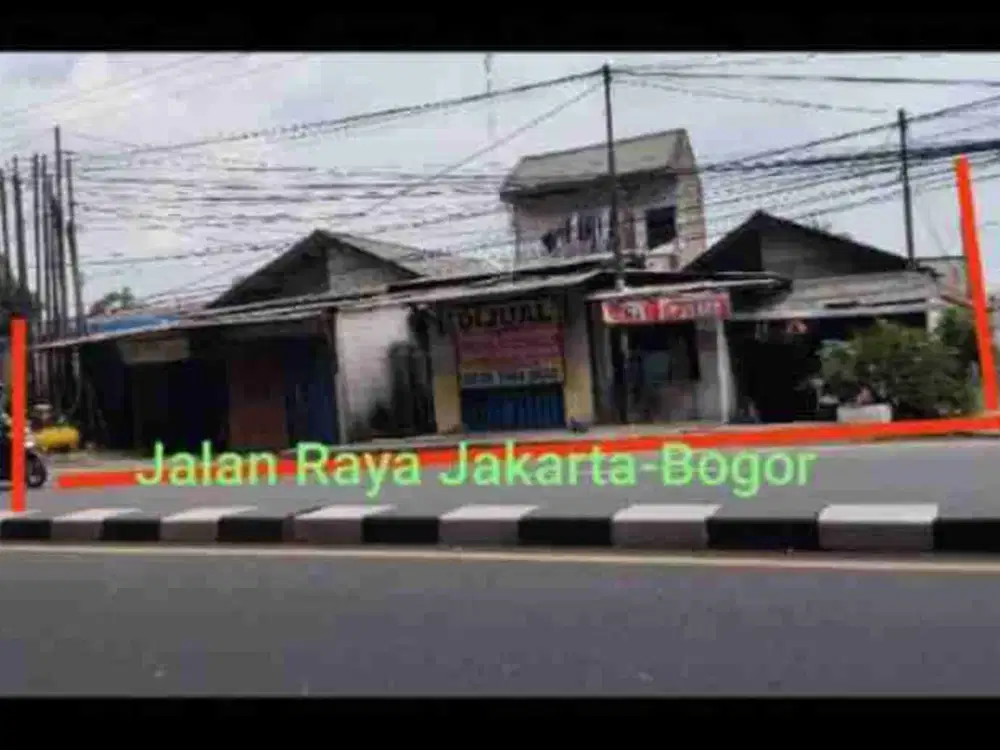 Tanah Jln Raya Bogor Luas 553 m²