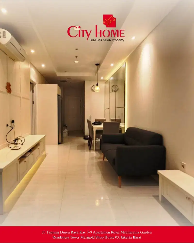 Dijual Cepat Apartemen Furnished 3+1 Bedroom di Grand Madison