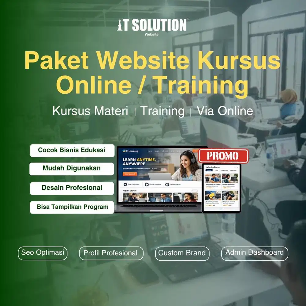 Website Kursus dan Pelatihan Profesional dan Mobile Friendly