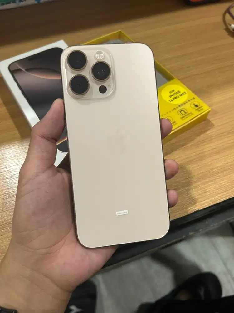 iPhone 16 Promax 256 Gb Dessert Titanium Ex iBox On Garansi  09/2026