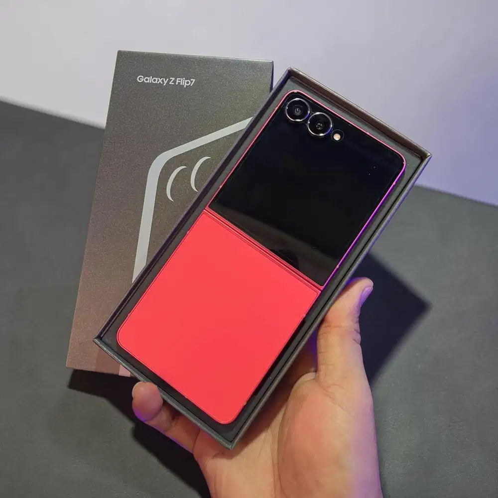 Samsung Z Flip 7 ram 12/256gb red mulus garansi